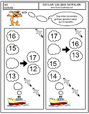 okul öncesi çocuklar için boş kutuya hangi sayı gelecek bul